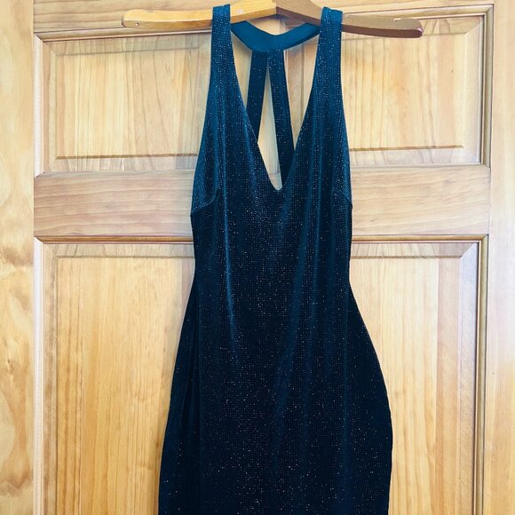 Mini Sparkly Black Dress - M - Picture 1 of 3